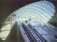 Станция метро Кэнери Ворф. Лондон. Н. Фостер и партнеры, 1990—2000