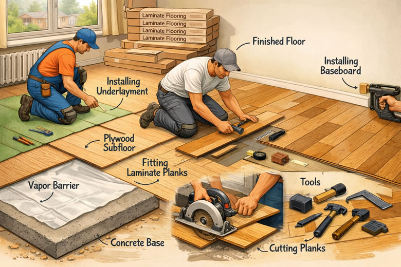 Современные технологии и этапы устройства полов в жилых помещениях